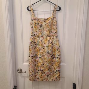 Anthropologie leifsdottir satin dress size 4